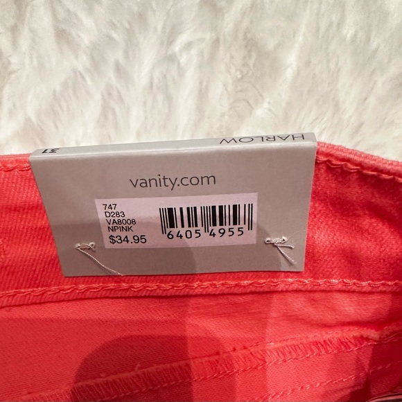 Vanity Pink Jean Shorts Casual Summer Style - Picture 3 of 6